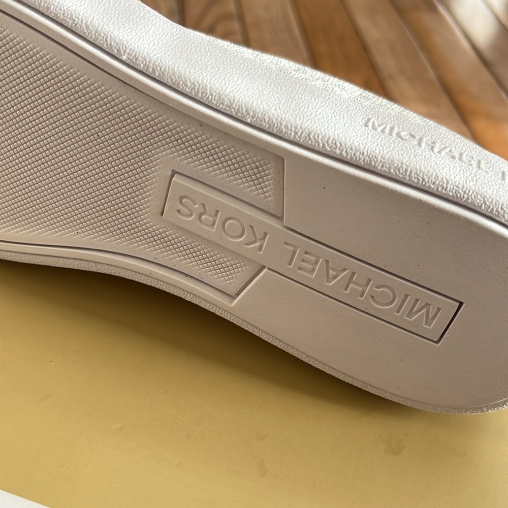 Michael Kors Women’s White Slip-On Sneakers - Picture 6 of 10